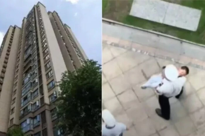 Chłopiec cudem przeżył po upadku z wieżowca w Chinach