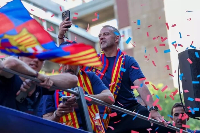 Die Meisterfeier Parade von 'Barcelona' zog über 600.000 Teilnehmer an