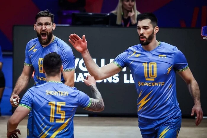 Ukraine suffered its first defeat in the debut Nations League of volleyball