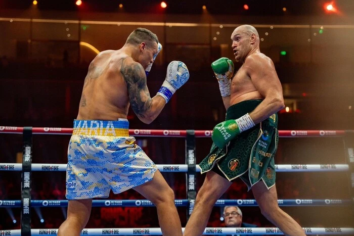 Tyson Fury posted a provocative video with Usyk's face