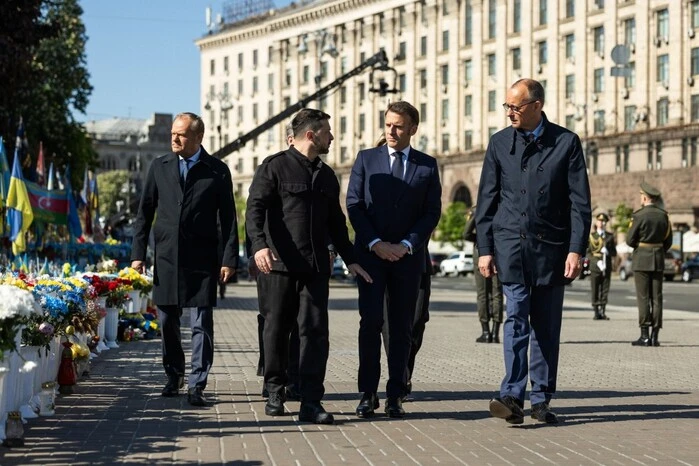 Menu for Starmer, Macron, Tusk, and Merkel in Kyiv