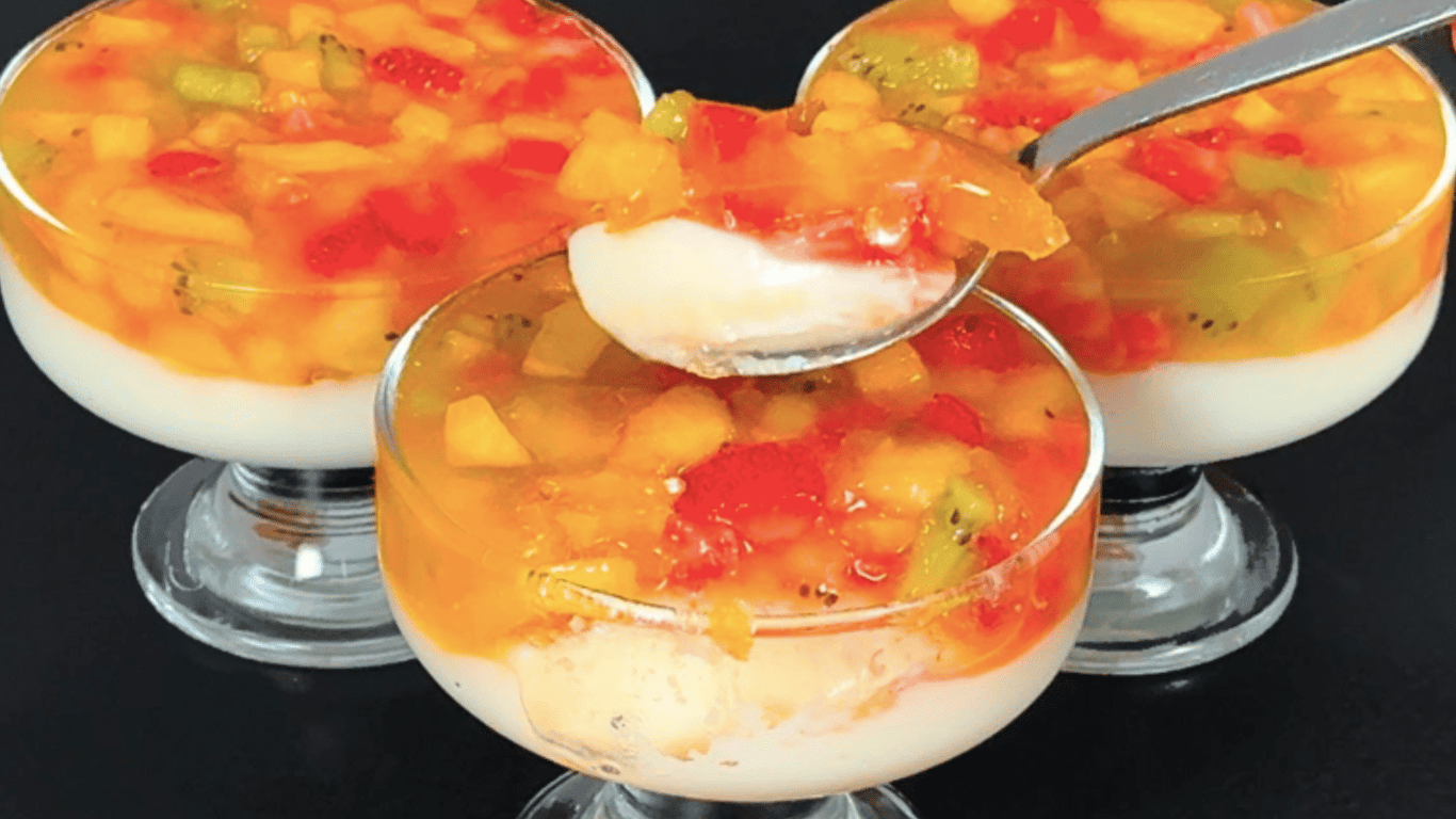 Das leckerste Dessert in 5 Minuten ohne Backen – nur Milch und Früchte