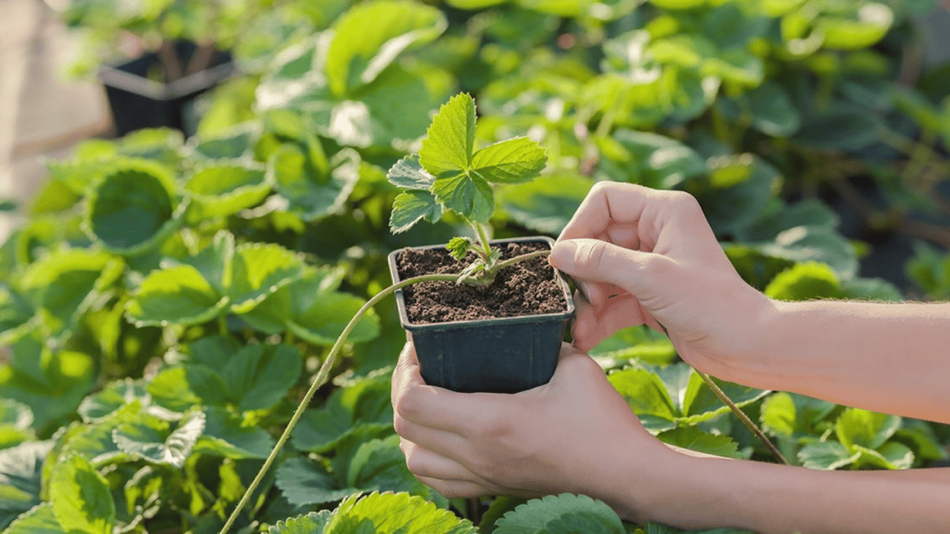Strawberry Propagation by Whiskers - How to Do It in July 2025